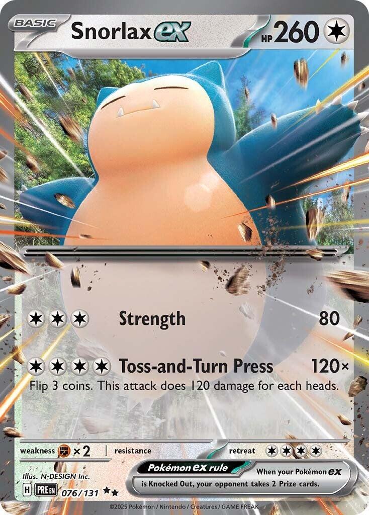 Snorlax ex #76 | Pokemon Prismatic Evolutions